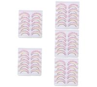 DOITOOL 25pares Colored Eyelashes Makeup Lashes for Cosplay Halloween and Parties Lightweight and Comfortable False Lashes