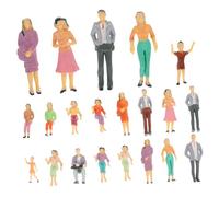DOITOOL 26 Piezas Miniaturas de Personas para Casa de Muñecas Figuras de Decoración Estilo de Personajes Duradero para Proyectos Escolares y Decoración de