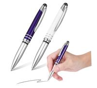 DOITOOL 2piezas Bolígrafo Táctil Multifuncional Lápiz Capacitivo Luz Led Bolígrafo Metálico para Pantalla Táctil