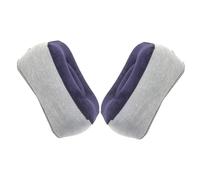 DOITOOL 2piezas Cojines Inflables Reposapiés Almohadas de Viaje para Avión Coche Flocado Pvc Soporte para Piernas para Uso al Aire