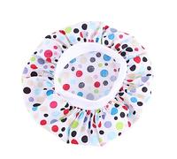 DOITOOL 2piezas Gorro De Dormir Elástico Ala Ancha Diseño Piña Puntos De Para Mantener El Cabello Su Lugar Duermen