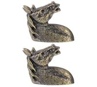 DOITOOL 2piezas Manillas para Puertas Armario con Diseño Cabeza de Caballo Tiradores Prácticos y Decorativos Fáciles de Instalar para Muebles
