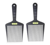 DOITOOL 2piezas Peine Cortador Profesional Para Peluquería y Barbería Diseño De y Portátil De Estilismo Para Salones y Negro