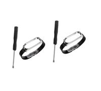 DOITOOL 2piezas Pulsera De Reemplazo Para Mi Band Nfc Correa De Pu Con Cierre Doble Diseño Elegante y Duradero Para Actividades y Uso Diario