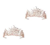 DOITOOL 2piezas Vintage De Joyas Para Novia Tocado Barroco De Aleación Brillantes Accesorio Elegante Para Bodas y Fotografía