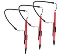 DOITOOL 3 lápices ópticos para Pantallas táctiles, capacitivos con Resorte y Base para Dispositivos táctiles resistivos y teléfonos Inteligentes.