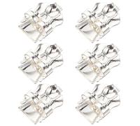 DOITOOL 3 Pares de Cierres Ajustables para Pendientes Pesados Elevadores de Orejas de Cobre Plateado Accesorios Decorativos para Mujer Soporte Práctico para Joyería de Orejas 6 Piezas