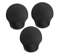 DOITOOL 3 Piezas Alfombrilla Ratón Ergonómica con Soporte Muñeca de Espuma Viscoelástica Antideslizante para Ordenador Portátil Oficina Gaming