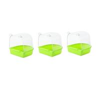 DOITOOL 3 Piezas bañera para pajaros Bird Bath Bañera para pájaros Baño para Loros Cubrir dispensador de Agua Periquito Aves Jaula