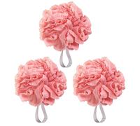DOITOOL 3 Piezas Bola de Baño Flores de Baño Exfoliante Cepillos de Malla para para Hombres y Mujeres Fregador