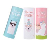 DOITOOL 3 Piezas Caja de Pañuelos Redonda para Coche Diseño Recargable, Papel Elegante en Cilindro para Decoración Interior y Portavasos Compatible