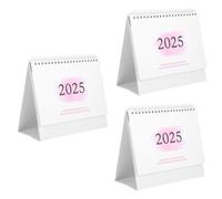 DOITOOL 3 Piezas Calendario de Escritorio Inglés Planificador Mensual con Grueso Diseño Simple para Oficina y Familiar de Notas para Programación Diaria