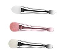 DOITOOL 3 Piezas Cepillo De Máscara Aplicadores De En Crema Mini Herramientas Cepillo De Silicona Aplicadores Faciales Perder Fibra Cabeza Doble Cuchara De Mezcla