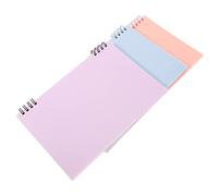 DOITOOL 3 Piezas Cuadernos de con Tapa Plástica Pastel Rosa Azul para Oficina y Estudio para Planificación y