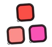 DOITOOL 3 Piezas Filtro De Buceo para Cámara Carcasa Compatible con Cámara Deportiva Protector para Uso Submarino De Agua Filtros Subacuáticos