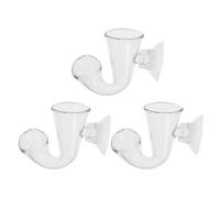 DOITOOL 3 Piezas Monitor de Co2 para Acuarios de Cristal de Vidrio de Borosilicato Alto Medición Precisa y Claridad para Acuarios Plantados y Paisajismo Acuático
