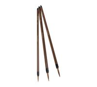 DOITOOL 3 piezas Pinceles de Pintura al Óleo de Pelo de Comadreja con Mango Ergonómico para Dibujo Fino y Líneas Precisas Cepillos Prácticos para Escuela y Artistas