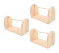 DOITOOL 3 Piezas Soporte de Hilo de Madera Manual para Enrollar y Organizar Ovillos para Diy y Manualidades y Compacto