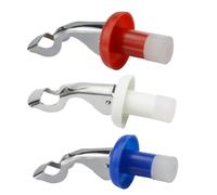 DOITOOL 3 piezas Tapones de Silicona para Vino de Sellado Hermético y Reutilizable Resistente Fugas Compatibles con Botellas de Vino Tinto y Blanco Colores Rojo Azul Oscuro y Blanco