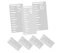 DOITOOL 3 Series Regla De Gráficos De Crecimiento Vivero Tabla De Crecimiento Para Reutilizable Dibujo Plantillas Gráfico De Altura Colgante El Plastico 7 Piezas*3