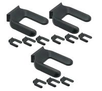 DOITOOL 3 Series Retenedor De Rueda Estera De Bota De Coche Ruedas De Muebles Cuñas para Ruedas Tope Deslizante para Colchón Ruedas para Muebles Tapones Caucho Black 4 Piezas X 3