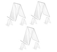 DOITOOL 3 Series Soporte De Libros De Acrílico Transparente Estantería De Almacenamiento Para Escritorio Diseño Y Práctico Para Oficina Y 3 Piezas*3