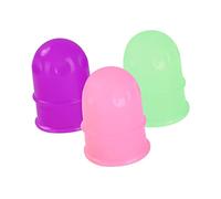 DOITOOL 3 Uds Taza Rosa Ventosas Latas De Succión Celulitis Succión Humedad Vidrio De Silicona Púrpura Pequeño Masaje Anti Para Rosa + Y Copas Absorción De La Cabeza Niños Púrpura +