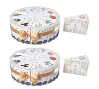 DOITOOL 30 cajas triangulares festivas para pasteles: Cajas de papel para regalos de Eid, decoraciones para fiestas de cumpleaños, de regalo para fiestas de Ramadán y eventos de Oriente Medio.