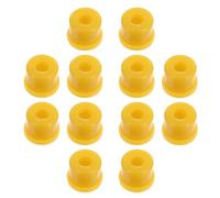 DOITOOL 30 Piezas Buje de Resorte de Repuesto de Goma para Triciclo Eléctrico, Bujes de Resorte de Doble Ojo, Amarillo, para Motocicleta y Eje, Reduce Vibración y Ruido