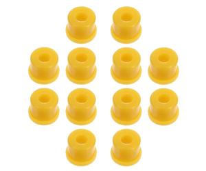DOITOOL 30 Piezas Buje de Resorte de Repuesto de Goma para Triciclo Eléctrico, Bujes de Resorte de Doble Ojo, Amarillo, para Motocicleta y Eje, Reduce Vibración y Ruido