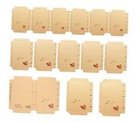 DOITOOL 30 Piezas Fundas para Libros Kraft Ecológico Cubiertas para Textos Escolares de Libros Reutilizable para Estudiantes Incluye Grande Mediano y Pequeño
