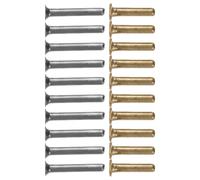 DOITOOL 30 Unidades Remache Tubular para Paraguas Plegable, Repuesto de 7mm | Aleación, Instalación Sencilla y Fijación Segura, Kit Completo para Viaje y Uso Exterior en Sombrillas