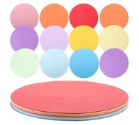 DOITOOL 300 hojas de papel de colores: hojas redondas para origami - de colores para proyectos escolares, decoraciones para fiestas y manualidades divertidas