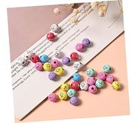 DOITOOL 300 Piezas Cuentas Espaciadoras Redondas con Cruz Acrílicas para Fabricación de Joyería y DIY Creativo de Colores Agujero Central para Manualidades