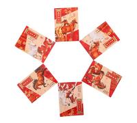 DOITOOL 300 piezas Paquete de Sobres Rojos para Festival Lunar Envelopes de Dinero con de Caballo y Mensajes de Perfectos para Bodas y Celebraciones del Año