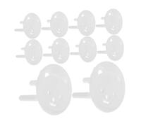 DOITOOL 30piezas Protector De Enchufes Para Tapa De Seguridad Para De Corriente Cubiertas De Enchufe Prueba De Bebés Protección Contra Choques Eléctricos Diseño Redonda Para Europeos