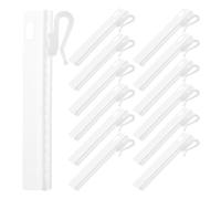 DOITOOL 35 Ganchos para Cortinas con Pliegues: Ganchos de plástico de 7,6 cm (3") - Clips Ajustables para Cortinas de Ventanas, Puertas y mamparas de Ducha.