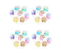 DOITOOL 35pcs Soft Pottery Bowknot Lollipop DIY Handmade Mobile Phone Case Bag Accesorios (mixto)
