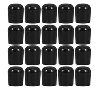 DOITOOL 36 Piezas Tapas Ligeros Negro Plástico de Sillas Redondas de Patas Plegables de 7/8 Pulgada, Protectores Ajuste Preciso para Muebles en Eventos y Conferencias