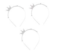 DOITOOL 3piezas Coro De Cabello Para Niñas Brillantes Accesorios De Escenario Para Fiestas Diadema Infantil Elegante y Atractiva Para Cumpleaños y Celebraciones