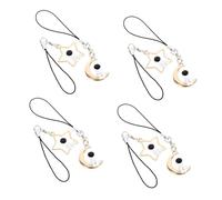 DOITOOL 4 Juegos Colgante De Teléfono De Correa Para La Muñeca Del Cordón Del Teléfono Lindo Colgante Para Correa De Teléfono Encantos Del Teléfono Para Estrella Aleación 2 Piezas*4