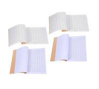 DOITOOL 4 Libros de Contabilidad para Pequeñas Empresas Hojas de Cuadrícula, Libro Mayor de Gestión de Inventario y Cuaderno de Seguimiento de Gastos, Formato Vertical y Horizontal