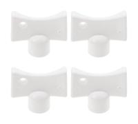 DOITOOL 4 Llaves para Válvula de Purga Cuadrada para Radiador y Calentador, Llave Manual de Purga y Drenaje de Agua, Herramienta Multifuncional para Válvulas de Plomería, Set Compacto de