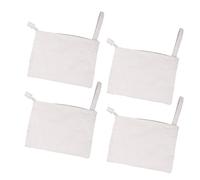 DOITOOL 4 Minibolsas de Maquillaje de Lona Bolsa de Viaje para Maquillaje Bolsa de Almacenamiento con Cremallera para Cosméticos Soporte de