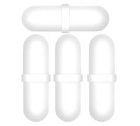 DOITOOL 4 Piezas Barra Impurezas Color para Agitadora Blanco de Laboratorio Magnética Imán de Pp sin Velocidades Estables para Experimentos Científicos
