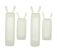 DOITOOL 4 Piezas Caso de Control Remoto Ventilador de Techo Auto Protector Cubierta de la Caja remota Tapa blindaje Cubierta del Control Remoto Manga del Gel de sílice