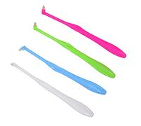 DOITOOL 4 Piezas Cepillo de Dientes Cónico Ortodoncia Cepillo de Dientes Interdental Cepillo de Dientes Interespacio Limpieza de Detalles Cepillo de Ajuste Cónico Compacto