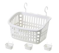 DOITOOL 4 piezas Cesta Colgante Multifuncional con Ganchos para Jaulas de Roedores Hamaca y Organizador para Almacenamiento Jaula de Hámster Conejos y Erizos y Gris Fácil