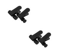 DOITOOL 4 Piezas Clip para Cable de Auriculares Giratorio Negro Sujeta Cable de Diadema Pinza Organizadora para Collar y Camisa para Auriculares Móviles
