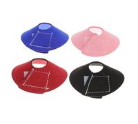 DOITOOL 4 Piezas Collar Antipicaje para y Pájaros Anillo de Recuperación Suave y Seguro Colores Surtidos Rojo Rosa Azul Negro para Protección Postoperatoria y Heridas